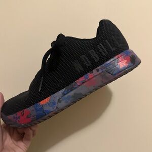 NOBULL Black Trainers with Multicolor Sole